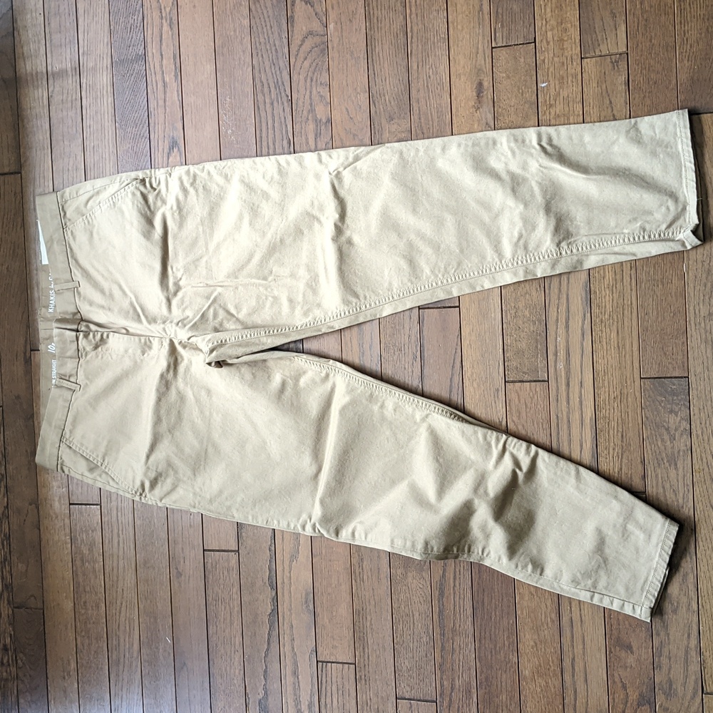 GAP Khaki Trousers Straight Leg Pants Size 10 NWT